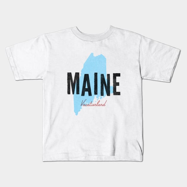 Maine Kids T-Shirt by jordihales